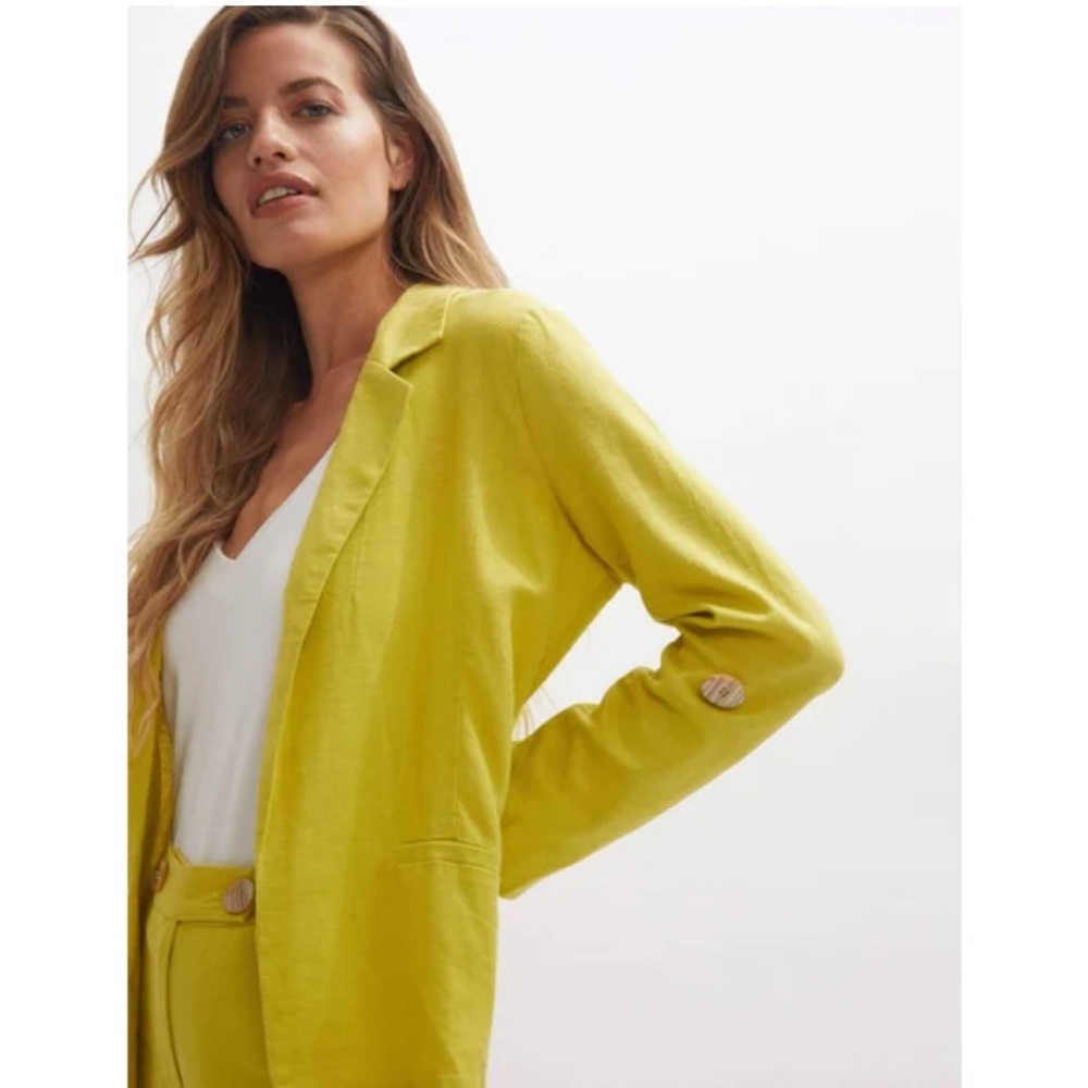 Marc New York Andrew Marc 100% Linen Women’s Blazer Size Large